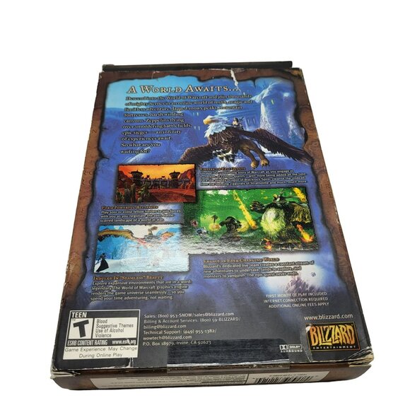 World of Warcraft Original Box PC Windows Mac Game Blizzard 2004 5 Discs - Picture 3 of 16
